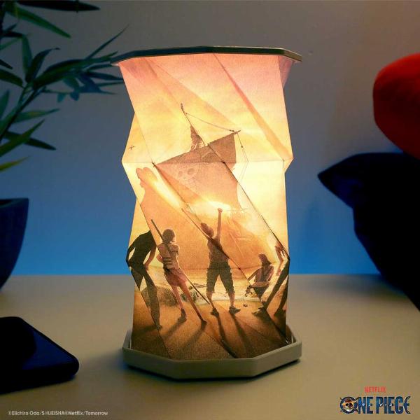 Photo #5 of product B7144B25 - One Piece Straw Hat Crew Foldable Lamp Rechargeable USB Powered