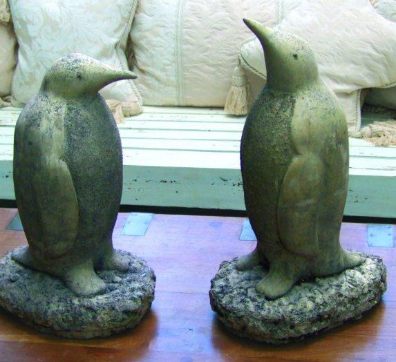 Photo of Pair of Penguins Stone Ornaments
