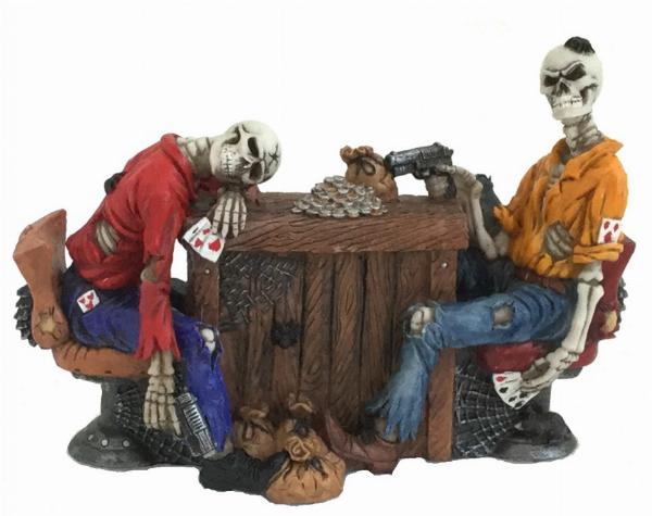 Photo of Poker Game Skeleton Figurine