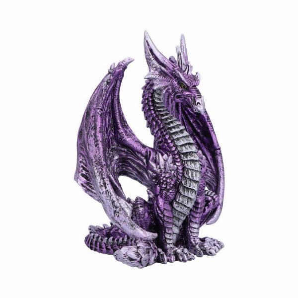 Photo #4 of product U6178W2 - Porfirio Purple Dragon Figurine 17.7cm