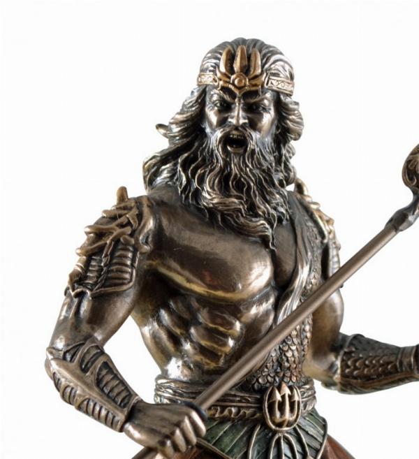 Photo of Poseidon God of the Sea Bronze Figurine 20 cm