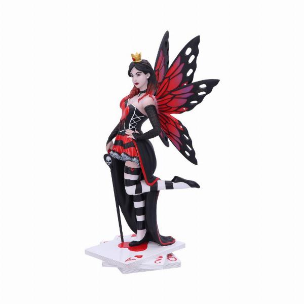 Photo #2 of product B5557T1 - Wonderland Fairies Queen of Hearts Red Card Figurine