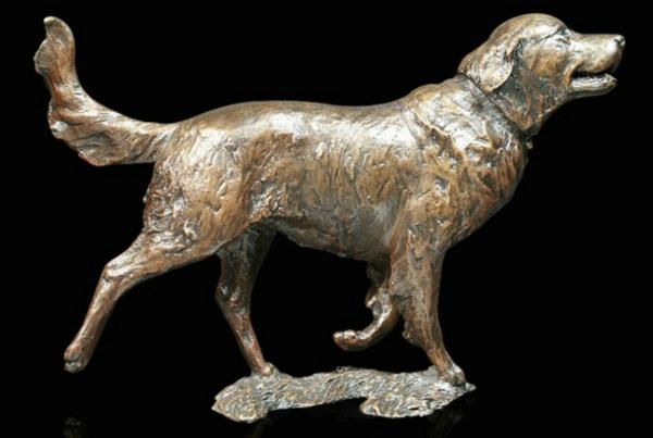 Photo of Retriever Dog Bronze Figurine (Limited Edition) Michael Simpson