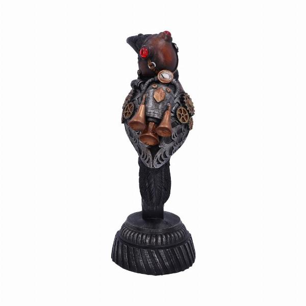 Photo #3 of product D5414T1 - Steampunk Rivet Raven Mechanical Bird Figurine