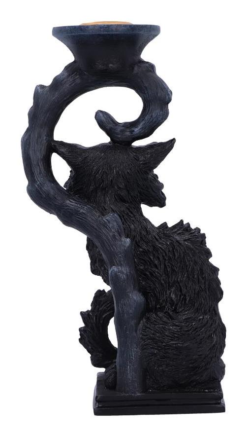 Photo #3 of product B6300X3 - Witches Familiar Salem Candlestick Holder 20cm