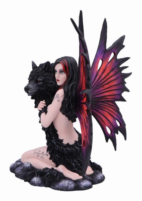 Photo #2 of product D6856C24 - Shadow Spirit Fairy and Wolf Figure