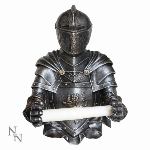 Photo #2 of product D1801E5 - Sir Wipealot Medieval Armoured Knight Toilet Roll Holder