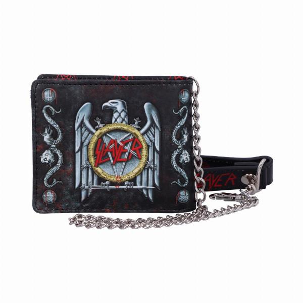 Photo #3 of product B5523T1 - Officially Licensed Slayer Eagle Logo Embossed Wallet Purse