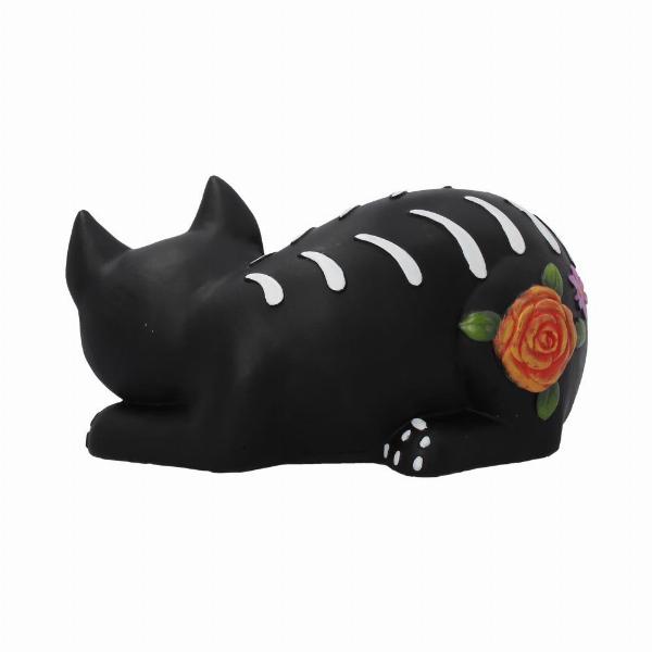 Photo #4 of product C4037K8 - Sleepy Sugar Figurine Mexican Day of the Dead Sugar Skull Cat Ornament