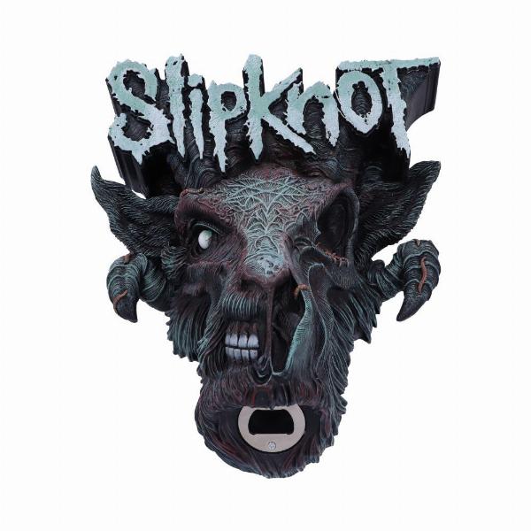 Photo #3 of product B5576T1 - Officially Licensed Slipknot Infected Goat Logo Wall Mounted Bottle Opener