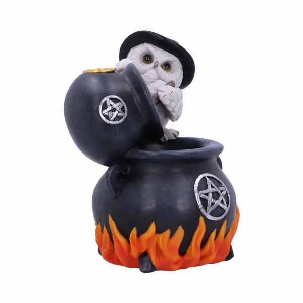 Photo #4 of product U6133W2 - Snowy Brew Owl Backflow Incense Burner 17cm