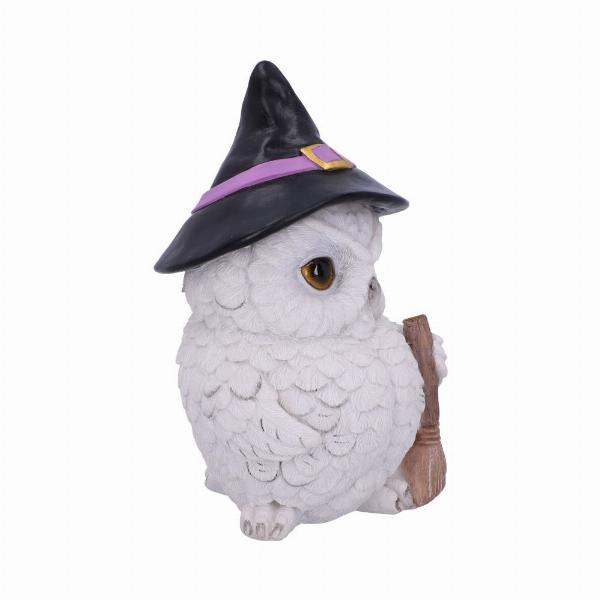 Photo #4 of product U5272S0 - Snowy Magic Witch Owl Familiar Figurine