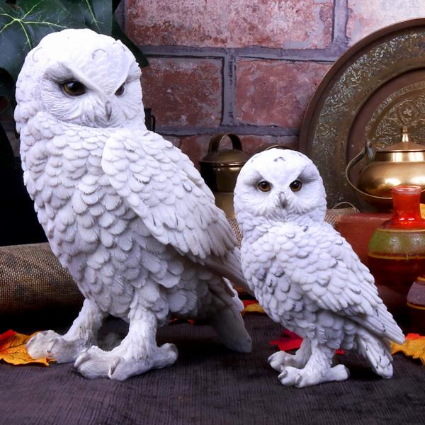 Photo #5 of product U4772P9 - Snowy Watch Large White Owl Ornament