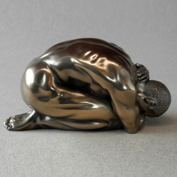 Photo of Solitude Male Nude Bronze Figurine