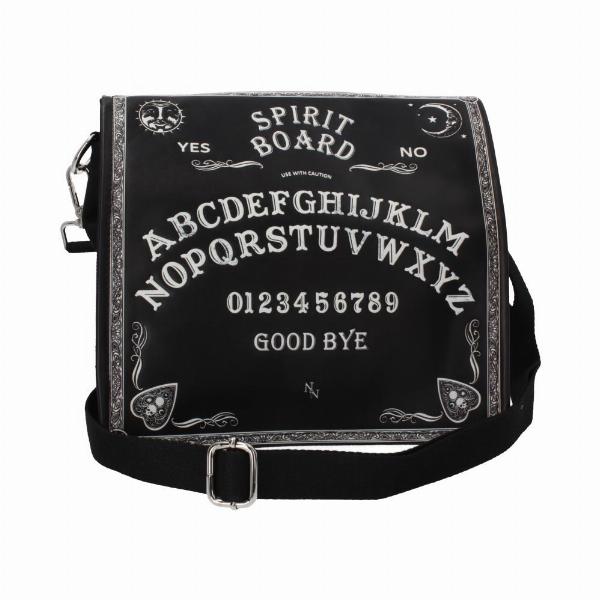 Photo #1 of product B4369M8 - Nemesis Now Spirit Board Embossed Shoulder Tablet Bag Black 25cm