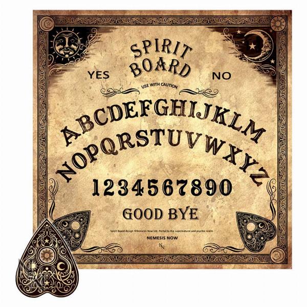 Photo #1 of product B2132F6 - Antiqued Beige Spirit Talking Board with Planchette