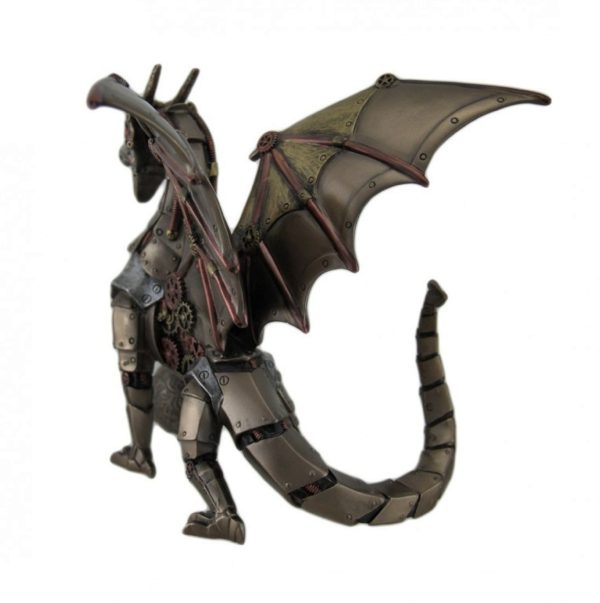 Photo of Steampunk Dragon Bronze Figurine