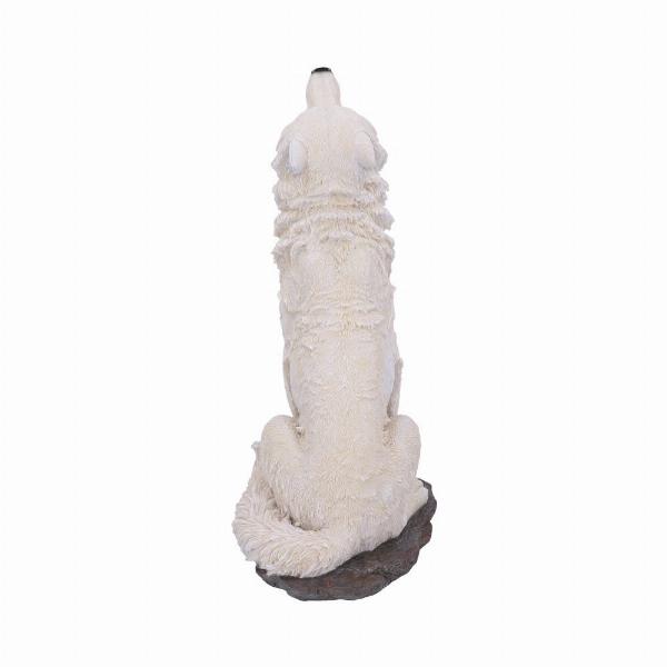 Photo #3 of product U5502T1 - Storms Cry Howling White Wolf Figure 41.5cm