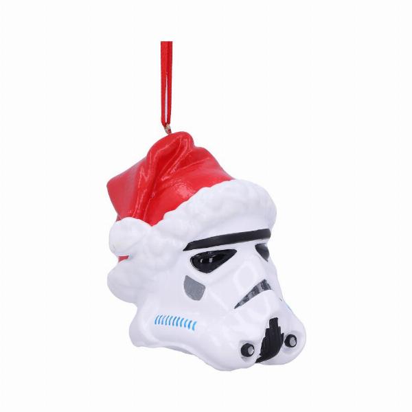 Photo #4 of product B5697U1 - Officially Licensed Stormtrooper Santa Hat Hanging Ornament 8.3cm