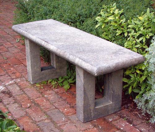 Photo of Straight Top on Worth Bases Stone Bench