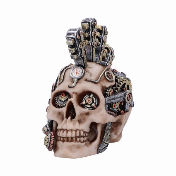 Photo #3 of product U6136W2 - Strike a Chord Steampunk Skull Figurine 18cm