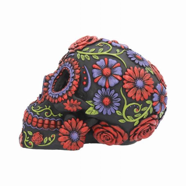 Photo #3 of product B3621J7 - Sugar Blooms Skull Ornament 18cm