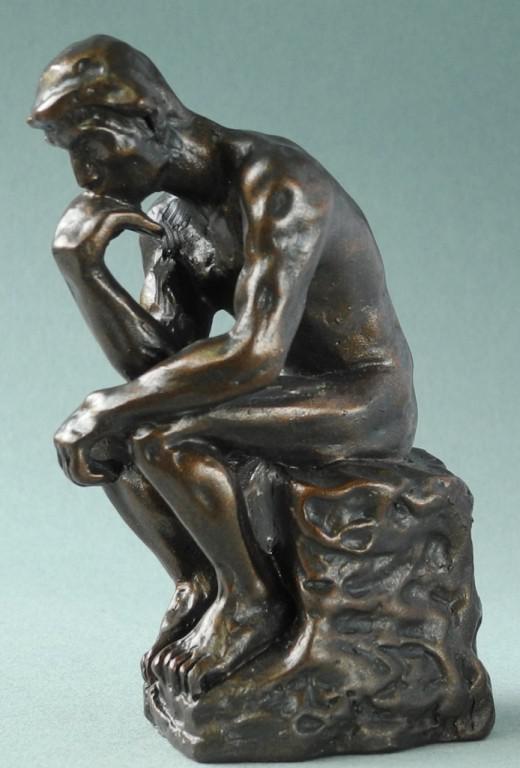 Photo of The Thinker Bronze Ornament 10 cm (Auguste Rodin) Small