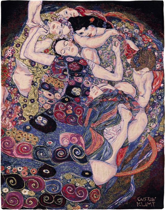 Phot of The Virgin By Gustav Klimt Wall Tapestry