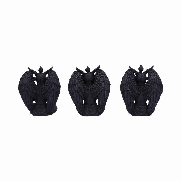 Photo #3 of product D5731U1 - Three Wise Baphomet Figurines 10.2cm