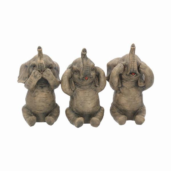 Photo #1 of product H3525J7 - Three Wise Elephants Figurines Animal Ornaments