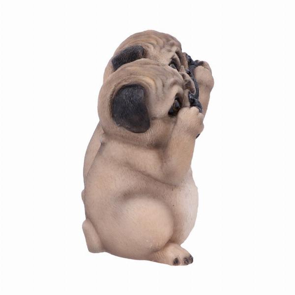Photo #4 of product B4884P9 - Three Wise Pugs Dog Ornaments