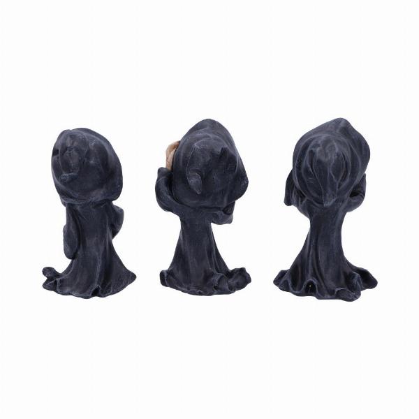 Photo #3 of product U5474T1 - Three Wise Reapers 11cm See No Hear No Speak No Evil Cartoon Grim Reapers