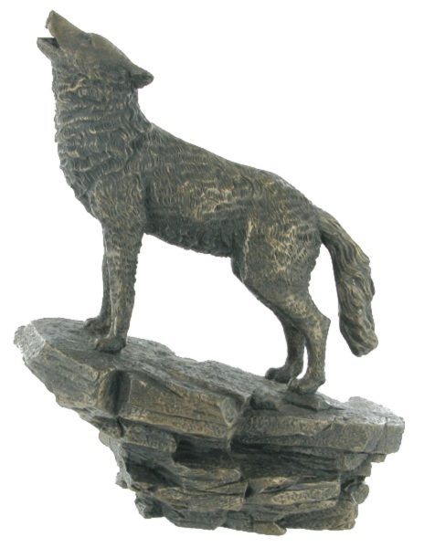 Photo of Wolf Bronze Figurine 23 cm
