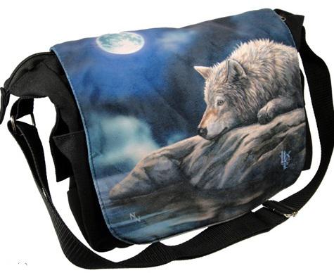 Photo of Wolf Quiet Reflection Messenger Bag (Lisa Parker)