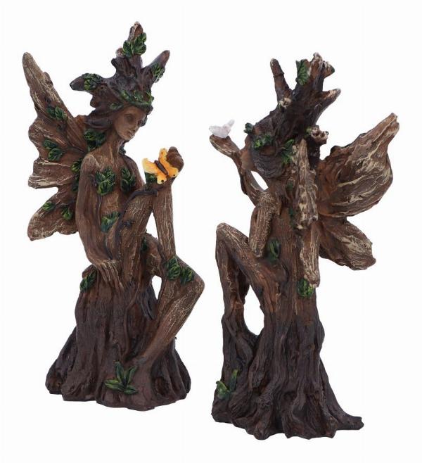 Photo #3 of product D6746A24 - Woodland Beauty Tree Fairy Figurines (set of 2) 15.5cm