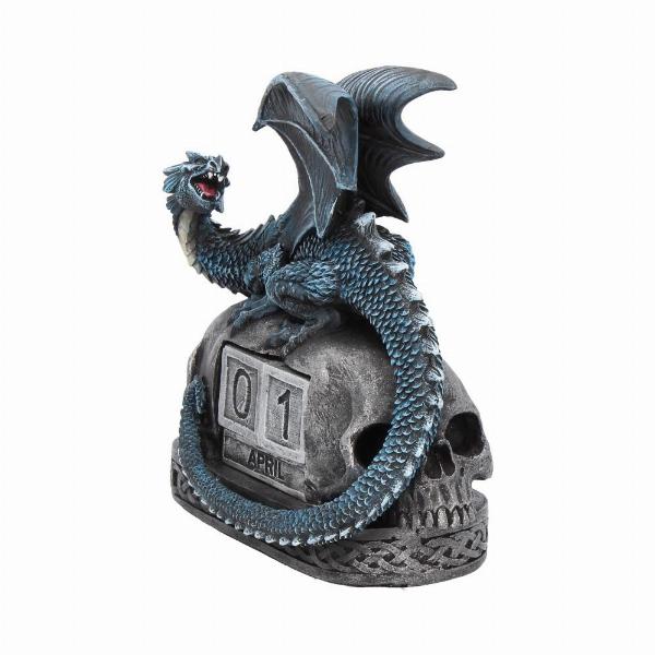 Photo #2 of product D3598J7 - Blue Dragon and Skulls Year Keeper Gothic Calendar