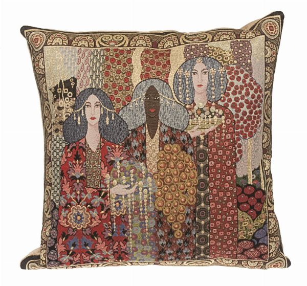 Phot of Aladin By Gustav Klimt Tapestry Cushion I