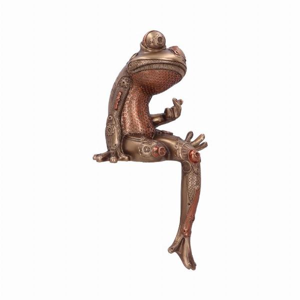 Photo #4 of product D5836U1 - Steampunk Bronze Frog Figurine 30.5cm