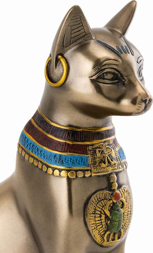 thumbnail image 2 of Ancient Egyptian Cat Bastet Figurine 2 of 12