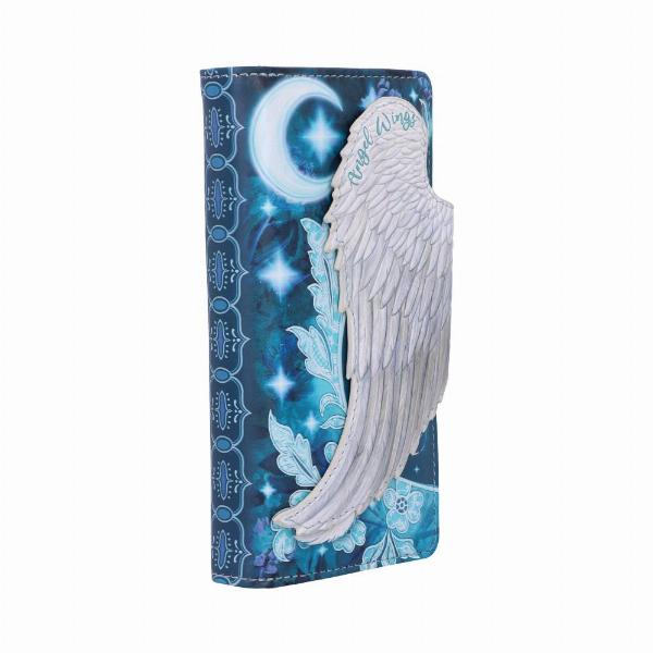 Photo #4 of product B5405S0 - Angel Wings White Feather Embossed Purse