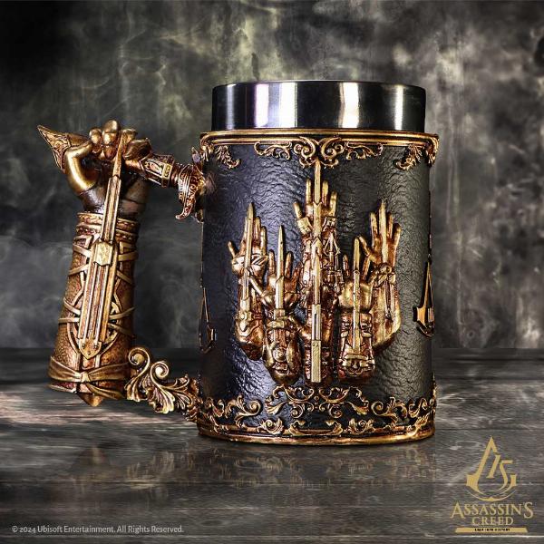 Photo #3 of product B6643B24 - Assassin's Creed Through the Ages Black and Gold Tankard