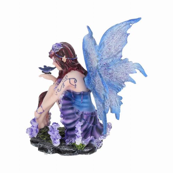 Photo #3 of product D1598E5 - Violet Fairy with her Butterfly Azure 14cm