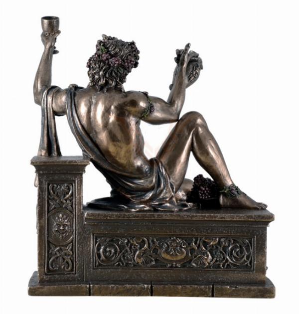 Photo of Bacchus Sitting God of Wine Bronze Statue