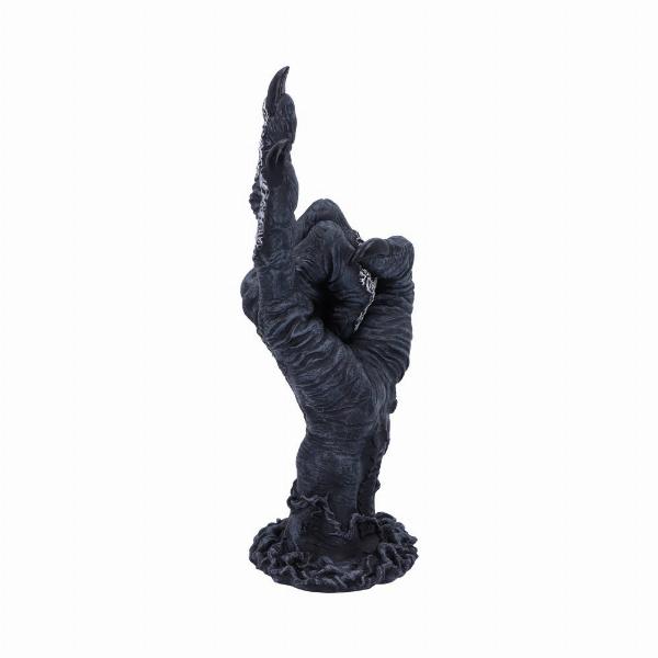 Photo #4 of product B5159R0 - Baphomet's Horns Horror Hand Figurine