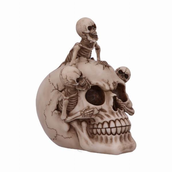 Photo #4 of product U5454T1 - Breaking Free Skeleton Emerging from Skull Ornament 17.7cm