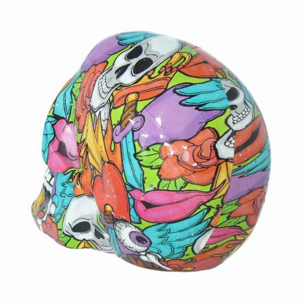 Photo #4 of product D3281H7 - Calypso Graphic Art Printed Skull