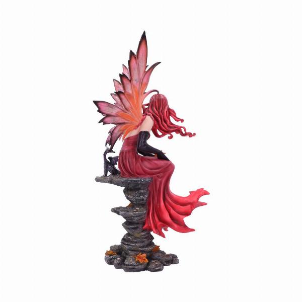 Photo #3 of product C5816U1 - Autumn Fairy with Dragon Figurine 60cm