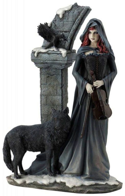 Photo of Cloaked Gothic Lady Figurine 38 cm Large