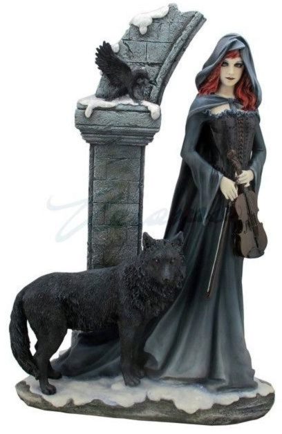 Photo of Cloaked Gothic Lady Figurine 38 cm Large