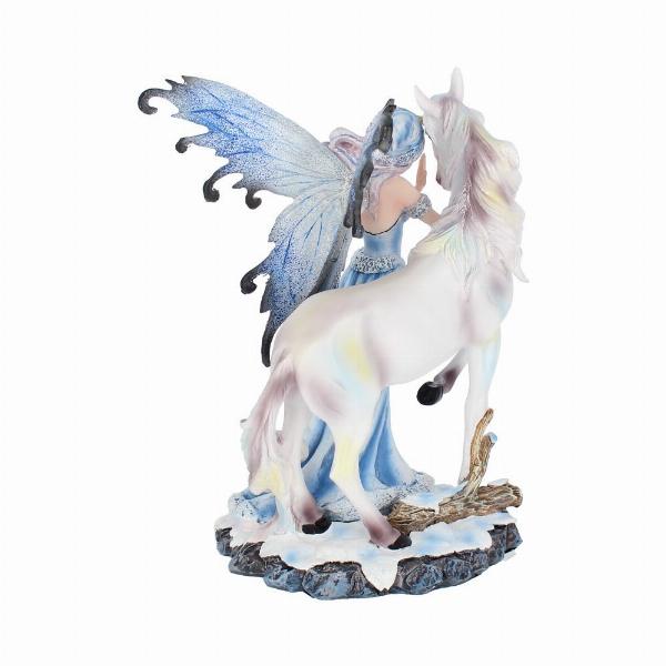 Photo #4 of product NEM3412 - Comfort  21.5cm Ice Fairy and White Unicorn Figurine